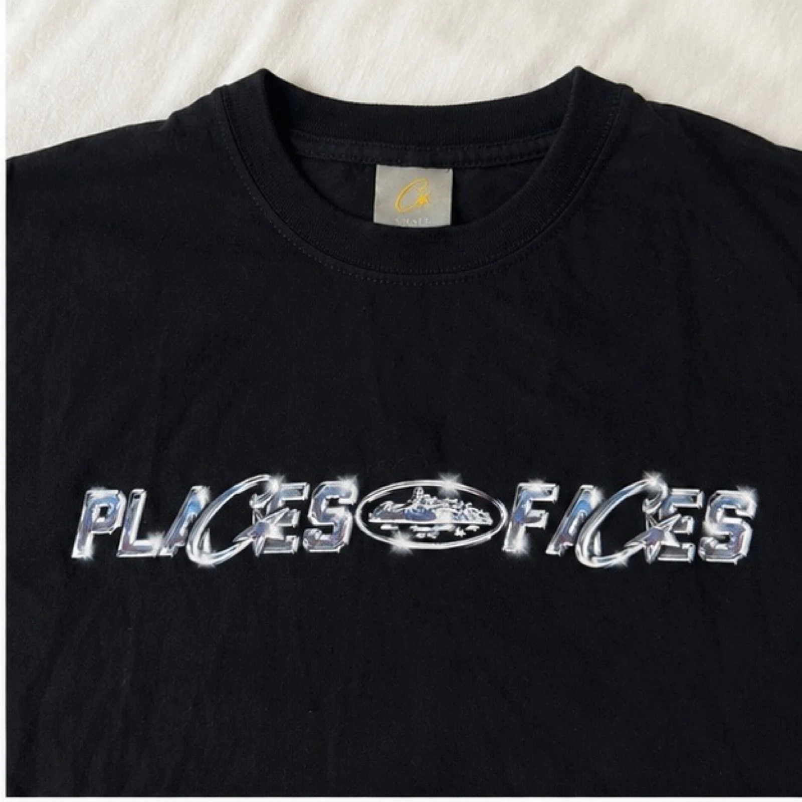 Corteiz x Places+Faces Camiseta negra – Talla S – photo 3